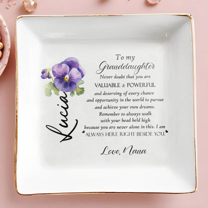 Keep Your Treasures Safe In This Elegant Dish - Personalized Custom Jewelry Dish - GDT048_SCRD