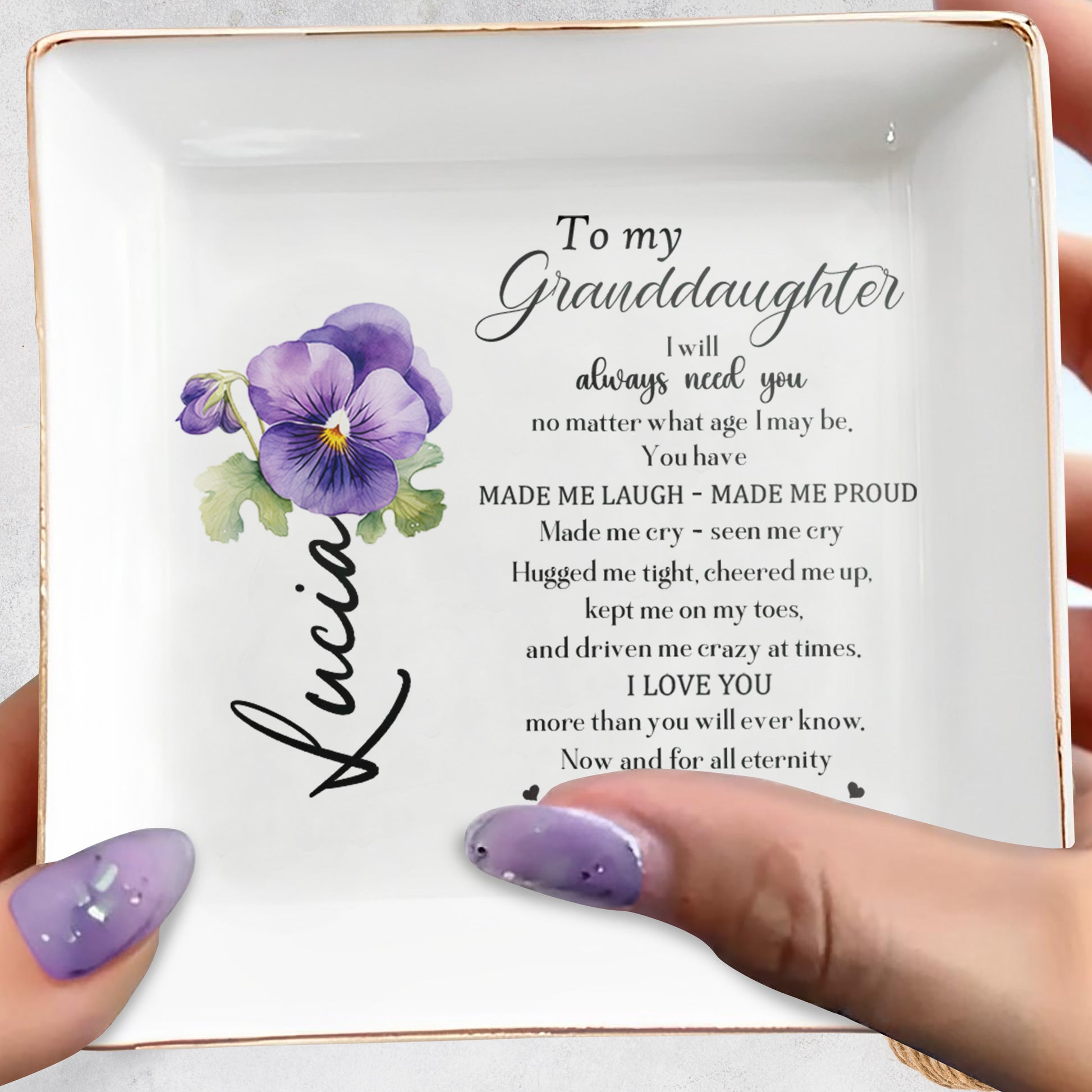 Granddaughter Love and Eternal Bond Custom Gift