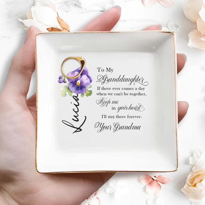 Keep Me In Your Heart Forever Pansy Flower Design