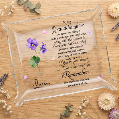 To My Granddaughter, I Wish You The Strength, Flowers