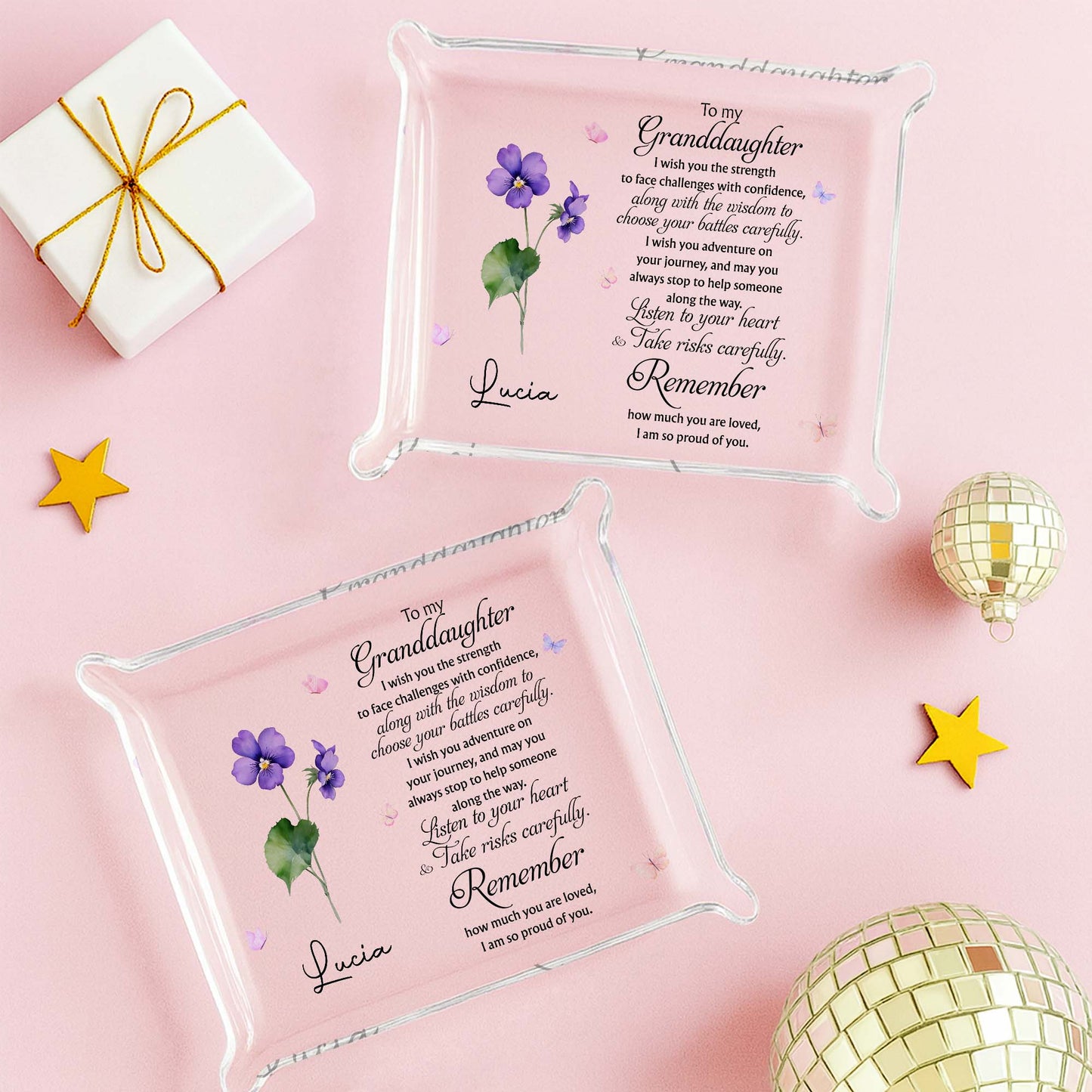 To My Granddaughter, I Wish You The Strength, Flowers