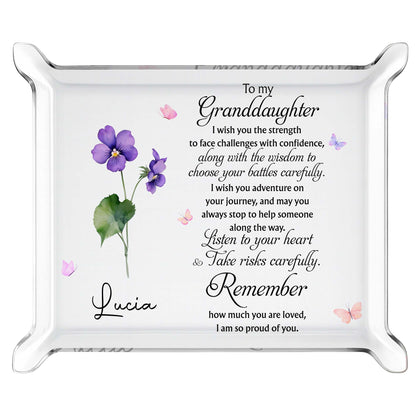 To My Granddaughter, I Wish You The Strength, Flowers