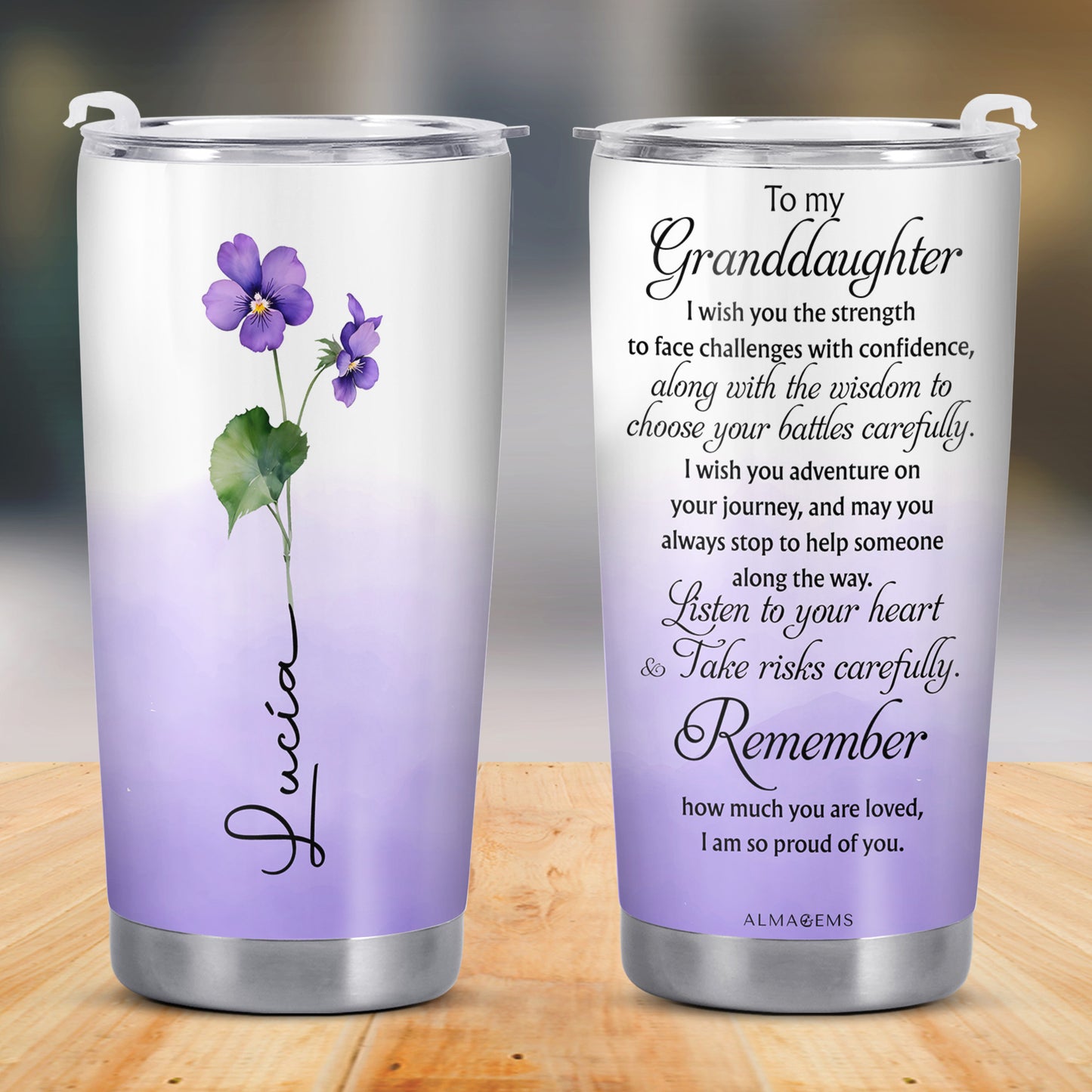 Hold Close To Nature's Heart Flower Tumbler - Personalized Custom Stainless Steel Tumbler 20oz 30oz - GDT060_TB