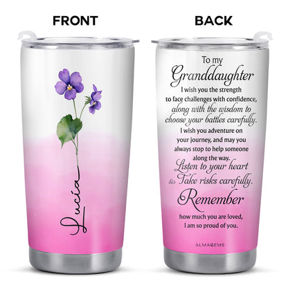 Hold Close To Nature's Heart Flower Tumbler - Personalized Custom Stainless Steel Tumbler 20oz 30oz - GDT060_TB