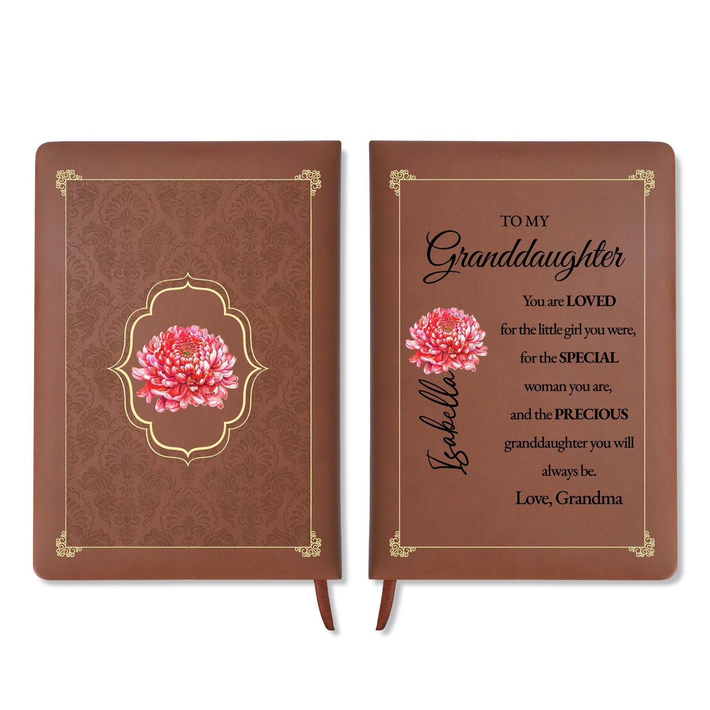 Loved, Special, and Precious Granddaughter Beautiful Flower Design