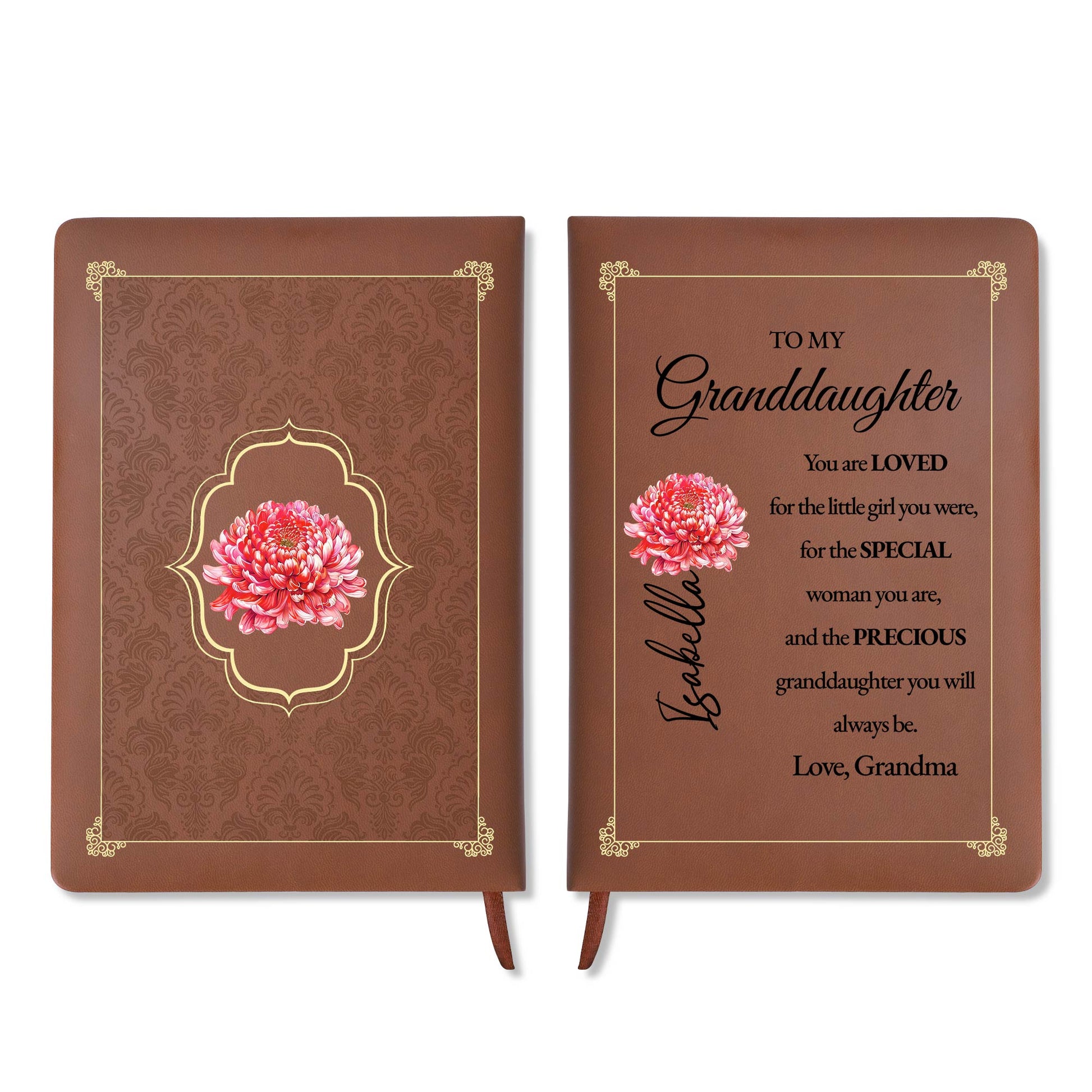 Loved, Special, and Precious Granddaughter Beautiful Flower Design