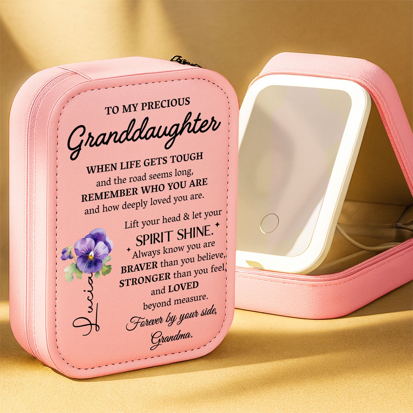 To My Precious Granddaughter Let Your Spirit Shine With Flowers