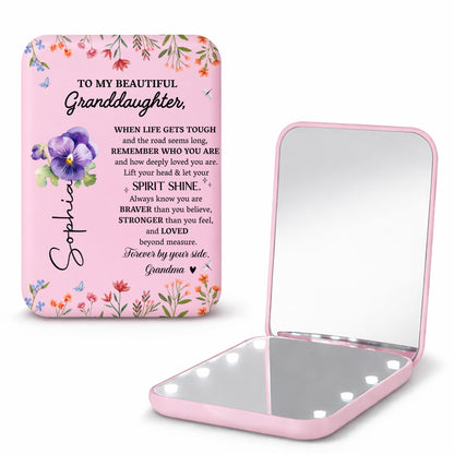 To My Beautiful Granddaughter Let Your Spirit Shine Floral