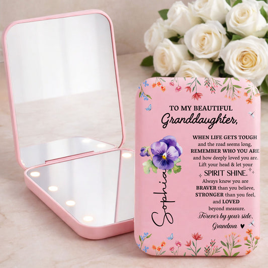 To My Beautiful Granddaughter Let Your Spirit Shine Floral