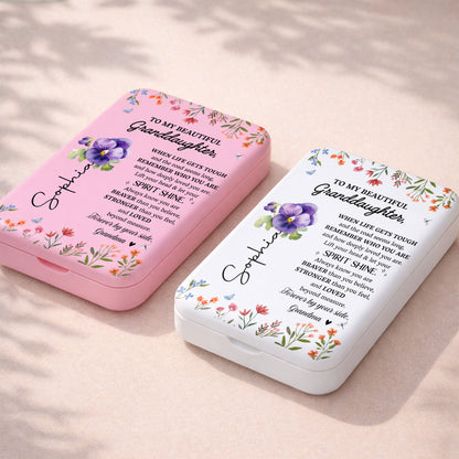 To My Beautiful Granddaughter Let Your Spirit Shine Floral