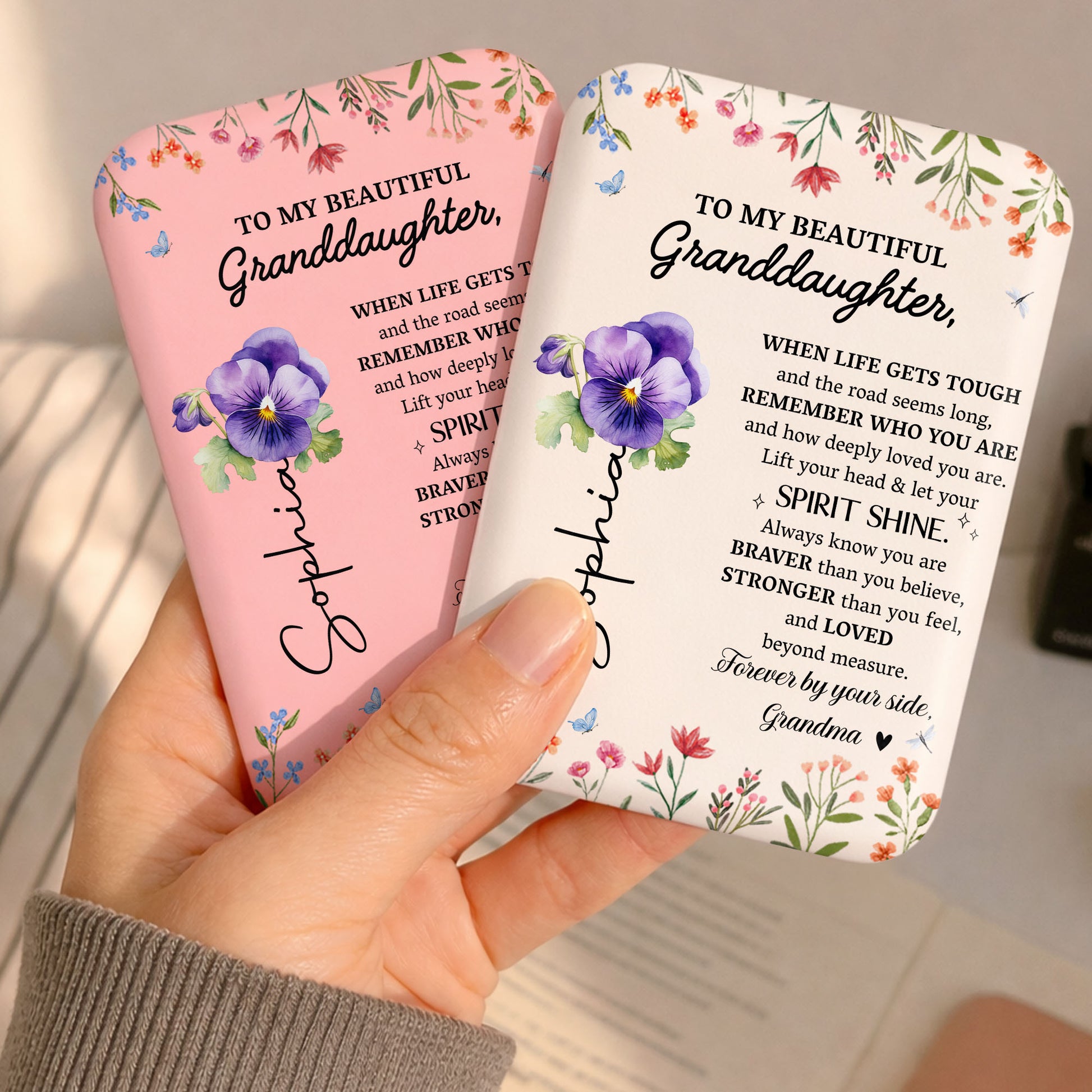 To My Beautiful Granddaughter Let Your Spirit Shine Floral