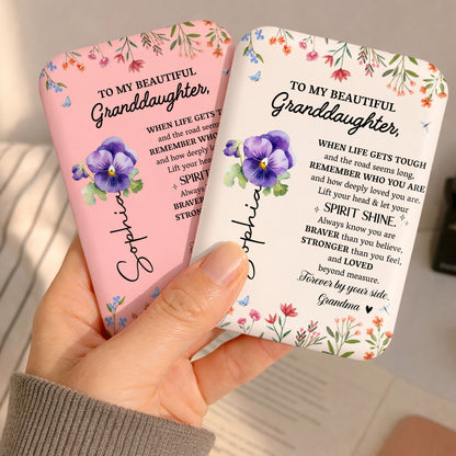 To My Beautiful Granddaughter Let Your Spirit Shine Floral