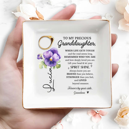 Precious Granddaughter, Remember Who You Are With Pansy Flower