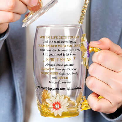 When Life Gets Tough, Remember Who You Are, Flowers and Teacup