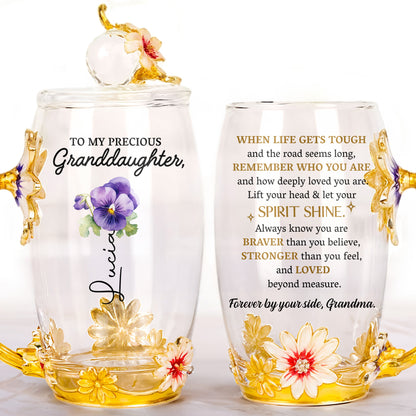 When Life Gets Tough, Remember Who You Are, Flowers and Teacup