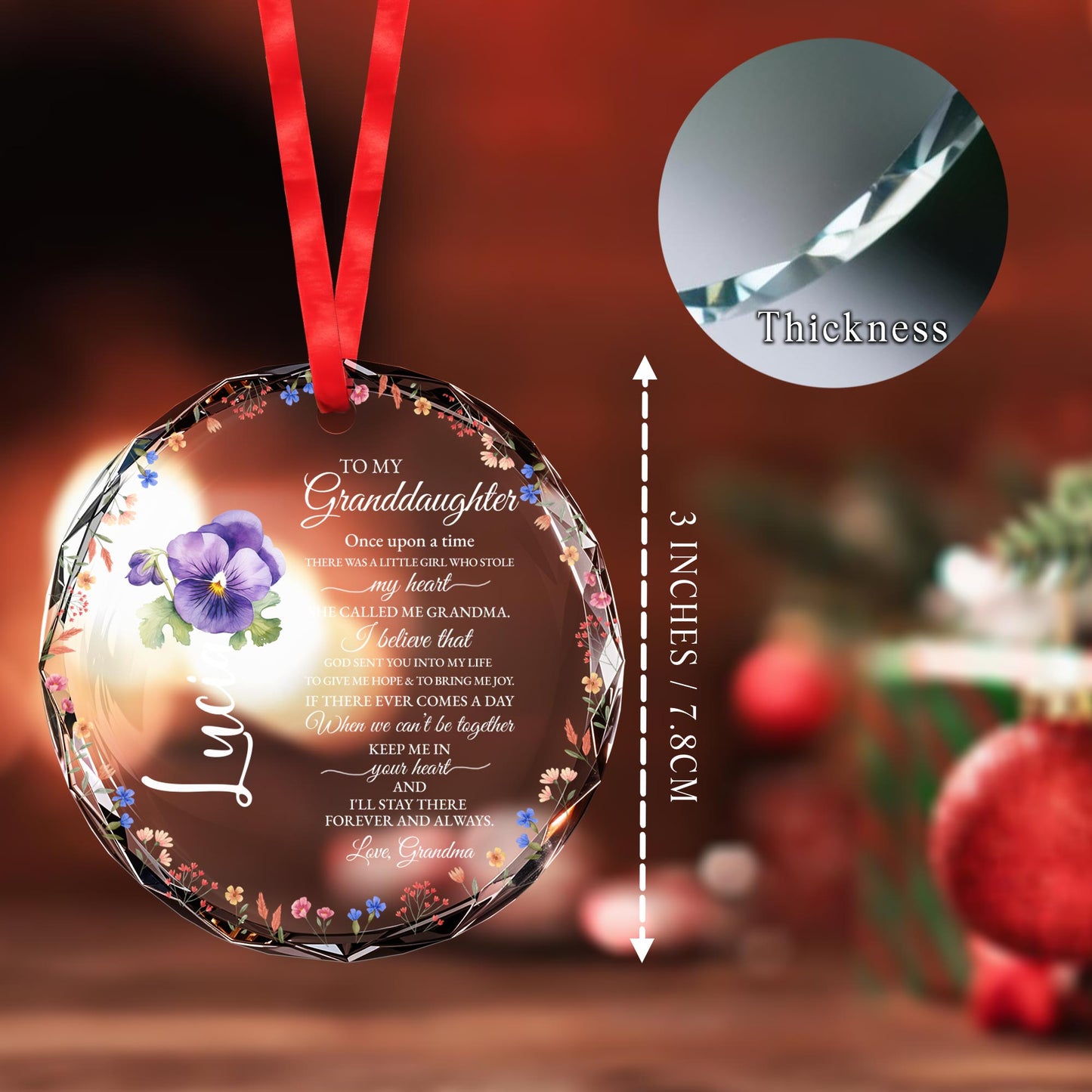 Grandma's Love Heart And Flowers Eternal Bond