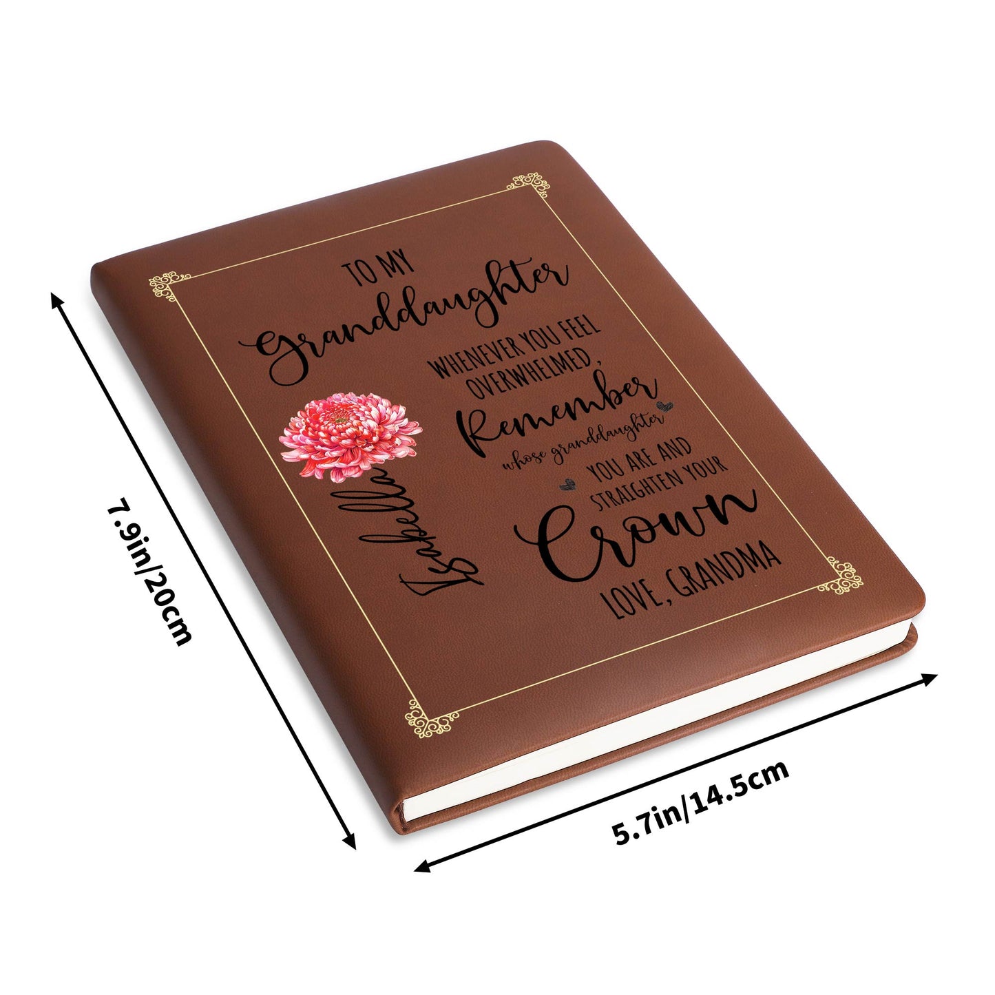 Granddaughter Crown Straightening Reminder From Grandma With Flower Design