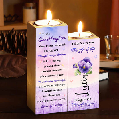 To My Granddaughter, Love Always Stays, Pansy Flowers