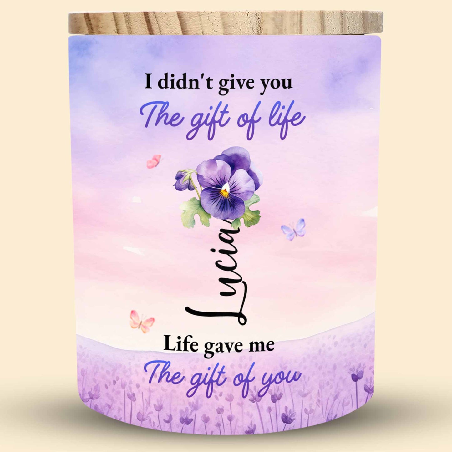 To My Granddaughter Love Always From Grandma With Flowers And Butterflies