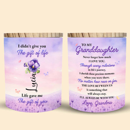 To My Granddaughter Love Always From Grandma With Flowers And Butterflies