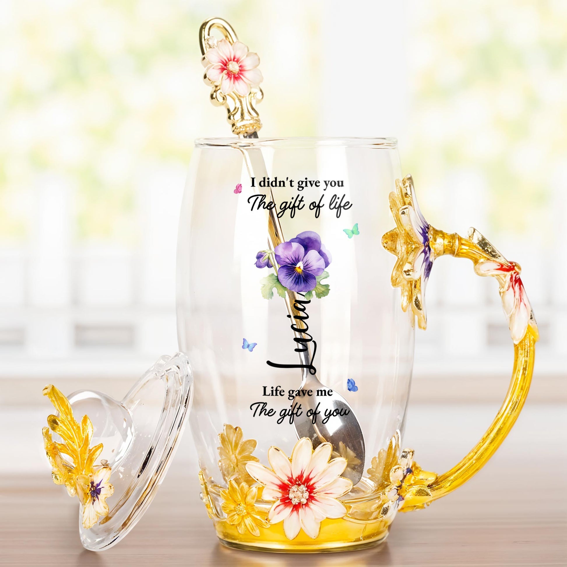 I Didn't Give You The Gift Of Life, Flowers And Butterfly