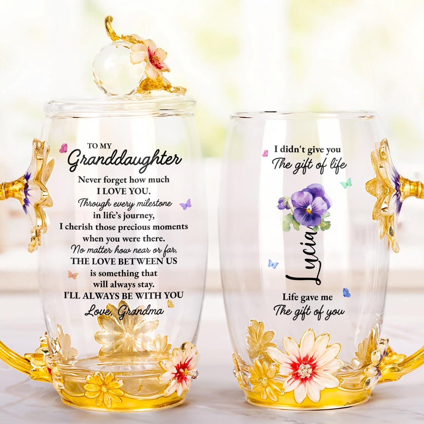 I Didn't Give You The Gift Of Life, Flowers And Butterfly