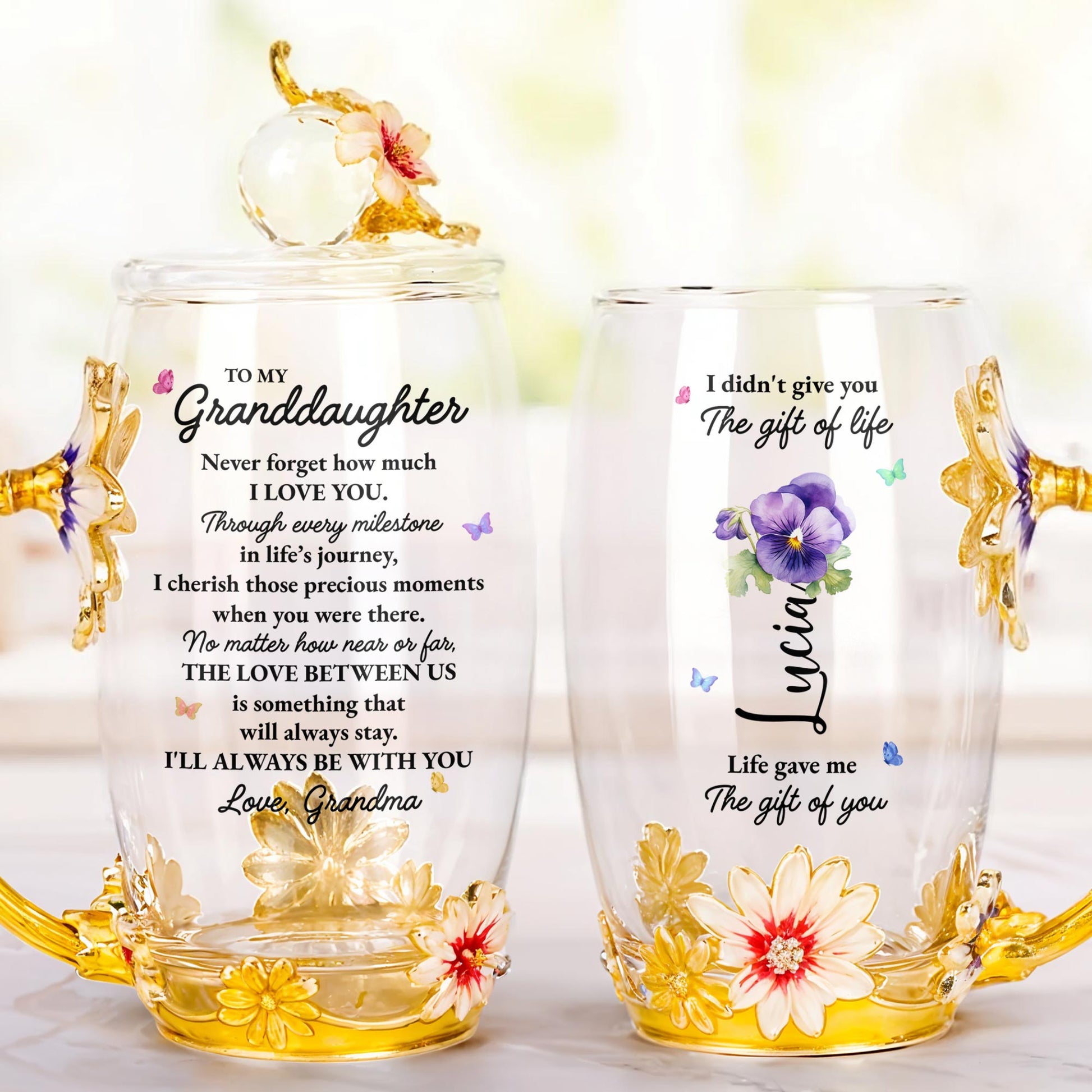 I Didn't Give You The Gift Of Life, Flowers And Butterfly