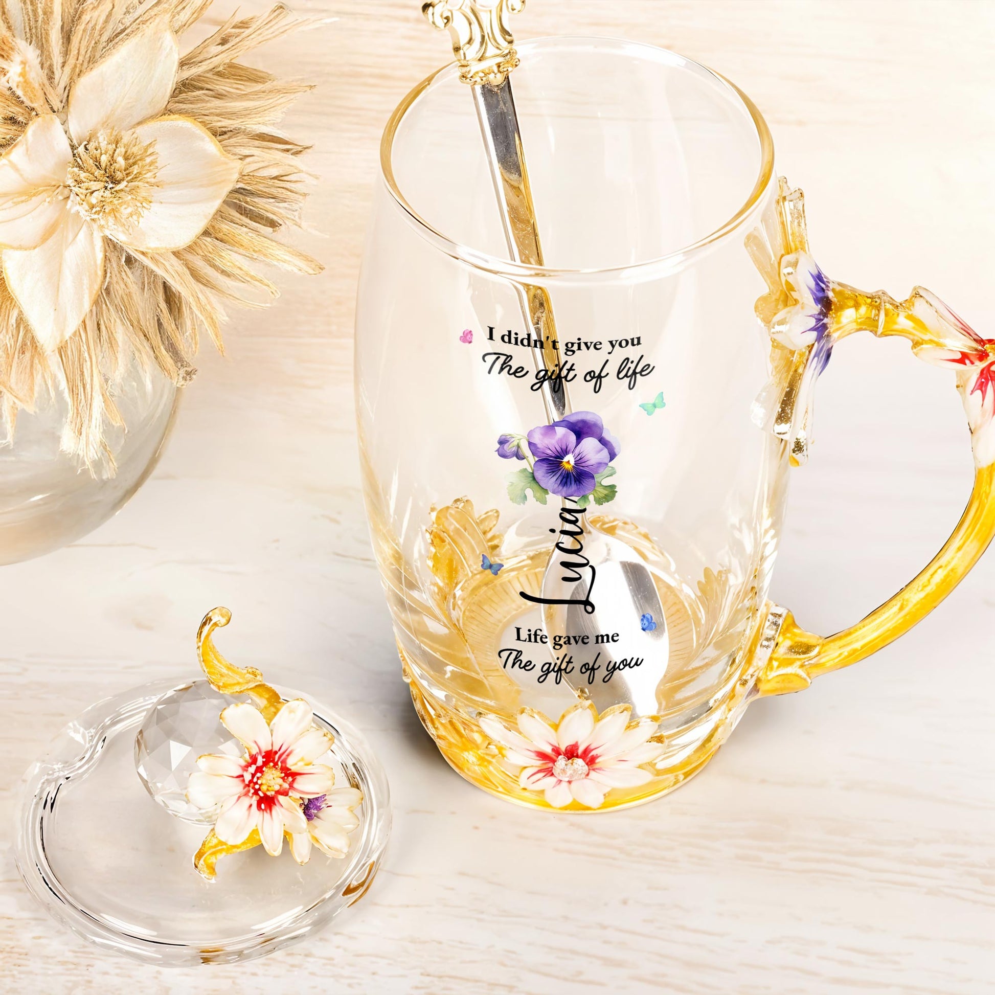 I Didn't Give You The Gift Of Life, Flowers And Butterfly