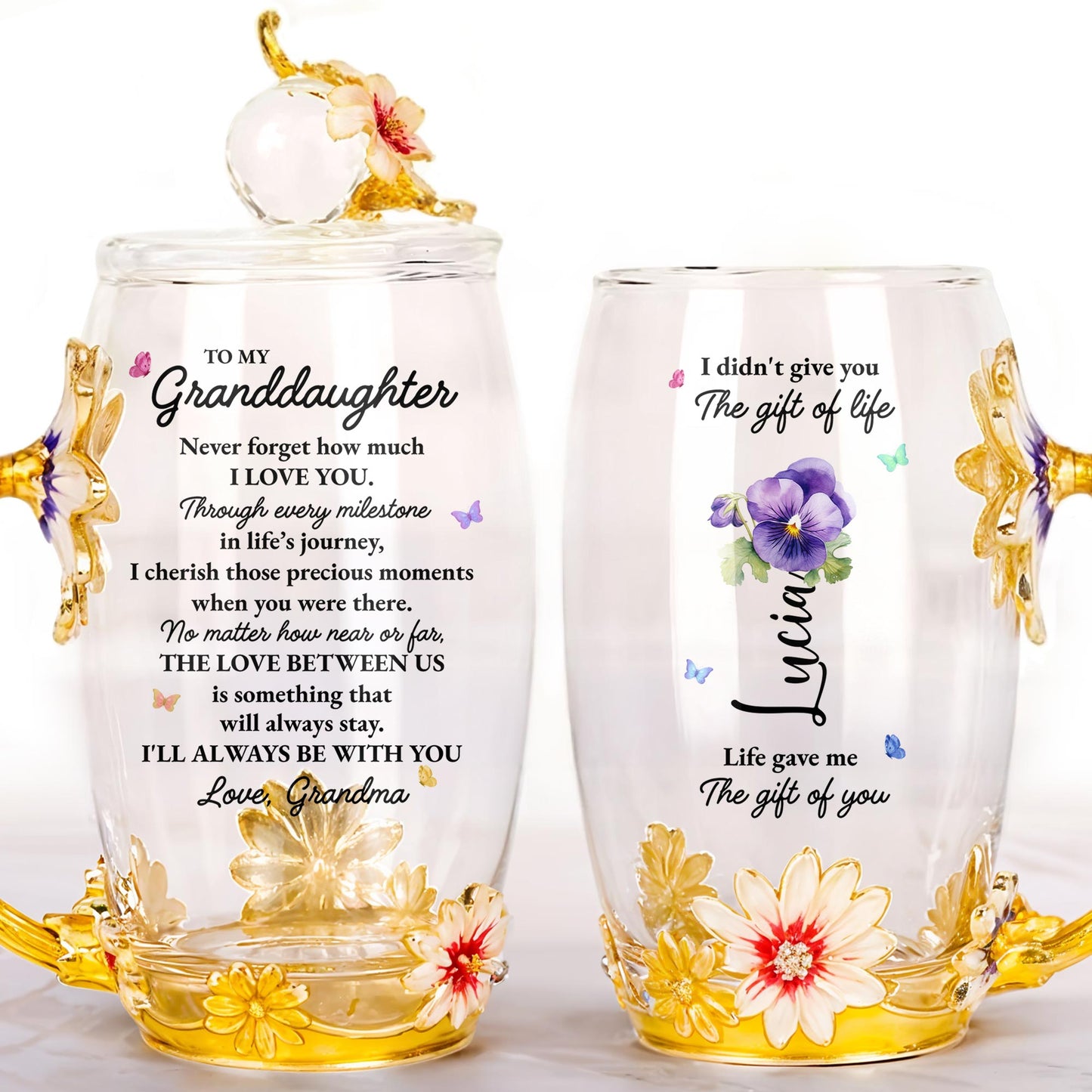 I Didn't Give You The Gift Of Life, Flowers And Butterfly