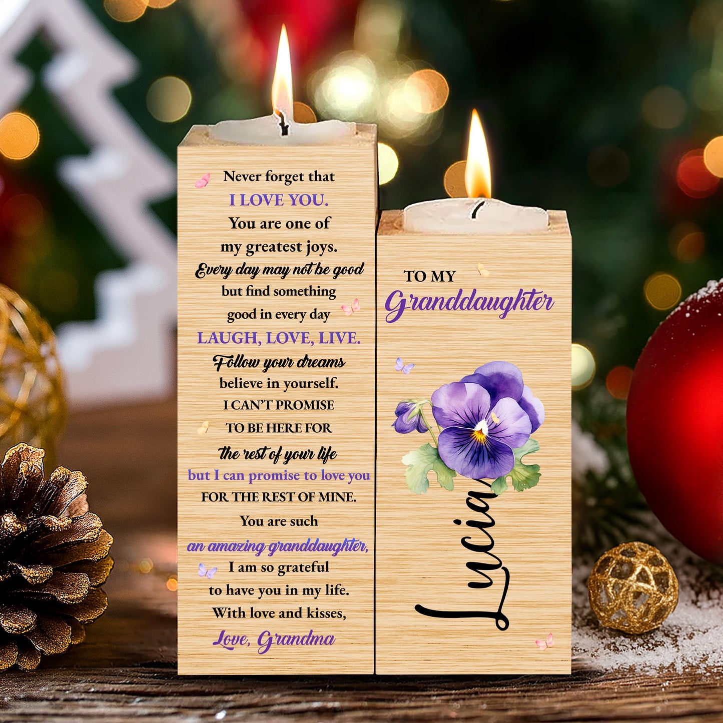 Never Forget That I Love You With Flowers And Note Design