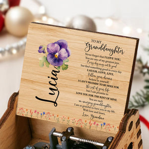 Love And Dreams Granddaughter Musical Box