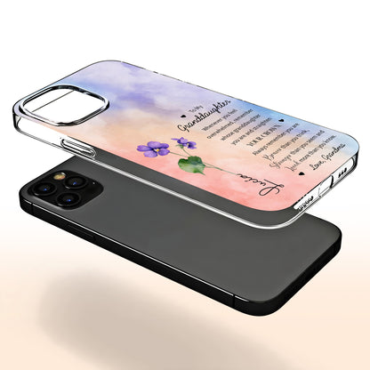 To My Granddaughter, Remember Whose Granddaughter You Are, Violets And Crown