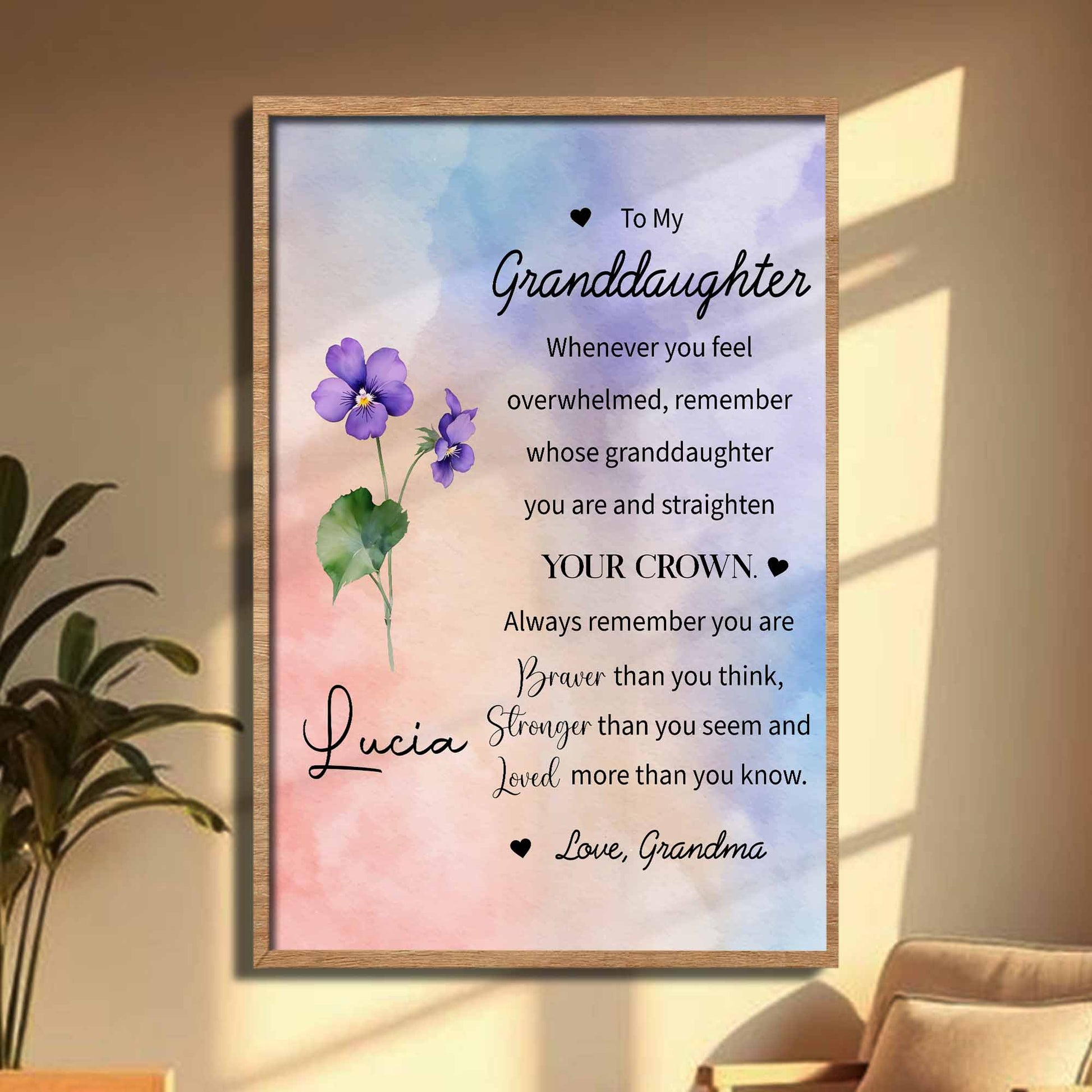 To My Granddaughter, Always Remember You Are Braver