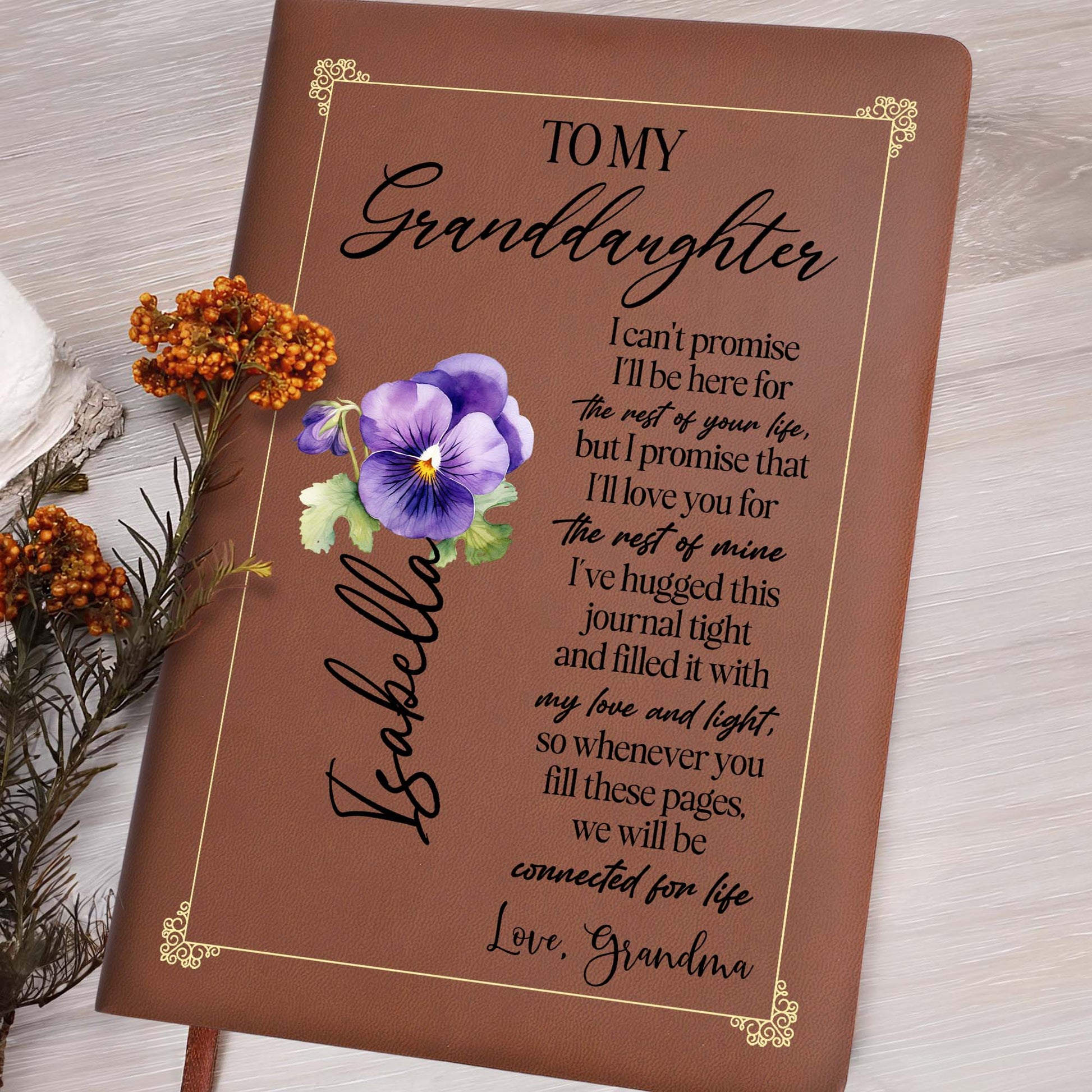 Promise Of Lifetime Love For Granddaughter