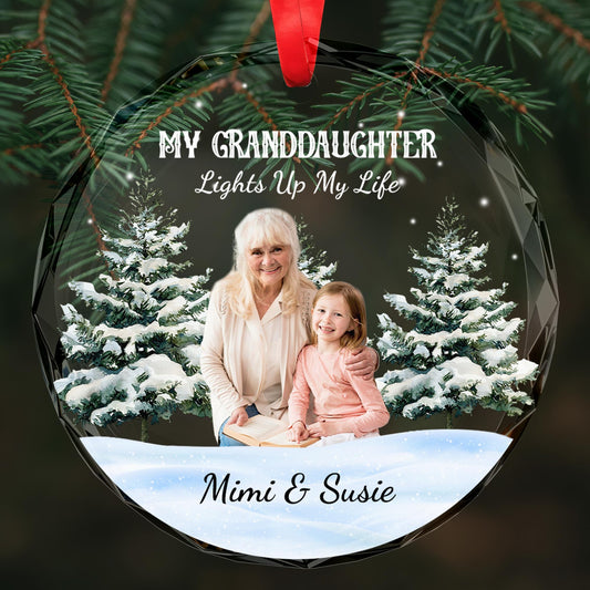 Family Love and Warm Winter Trees Personalized Ornament