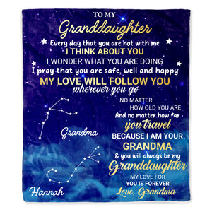 Love Will Follow You Wherever You Go Galaxy Stars Blanket