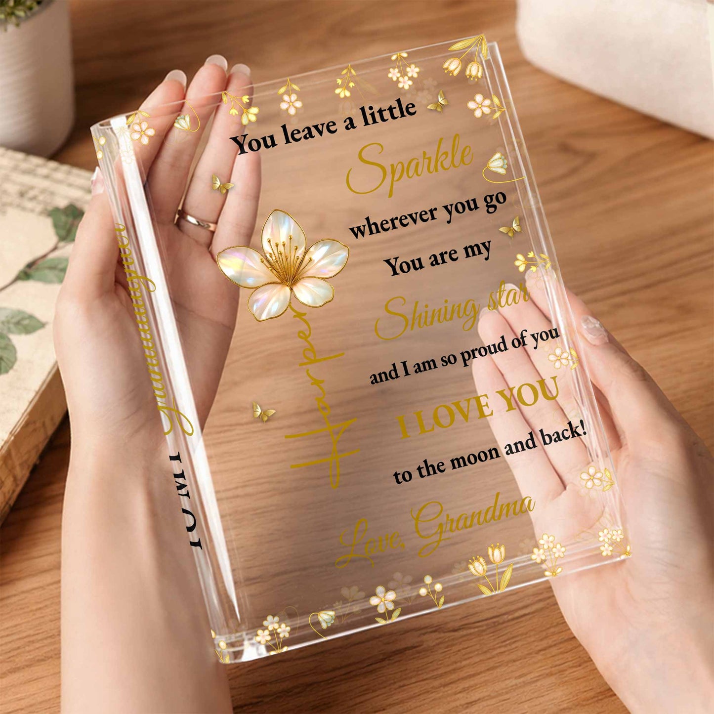 You Leave A Little Sparkle Wherever You Go, Flowers and Stars