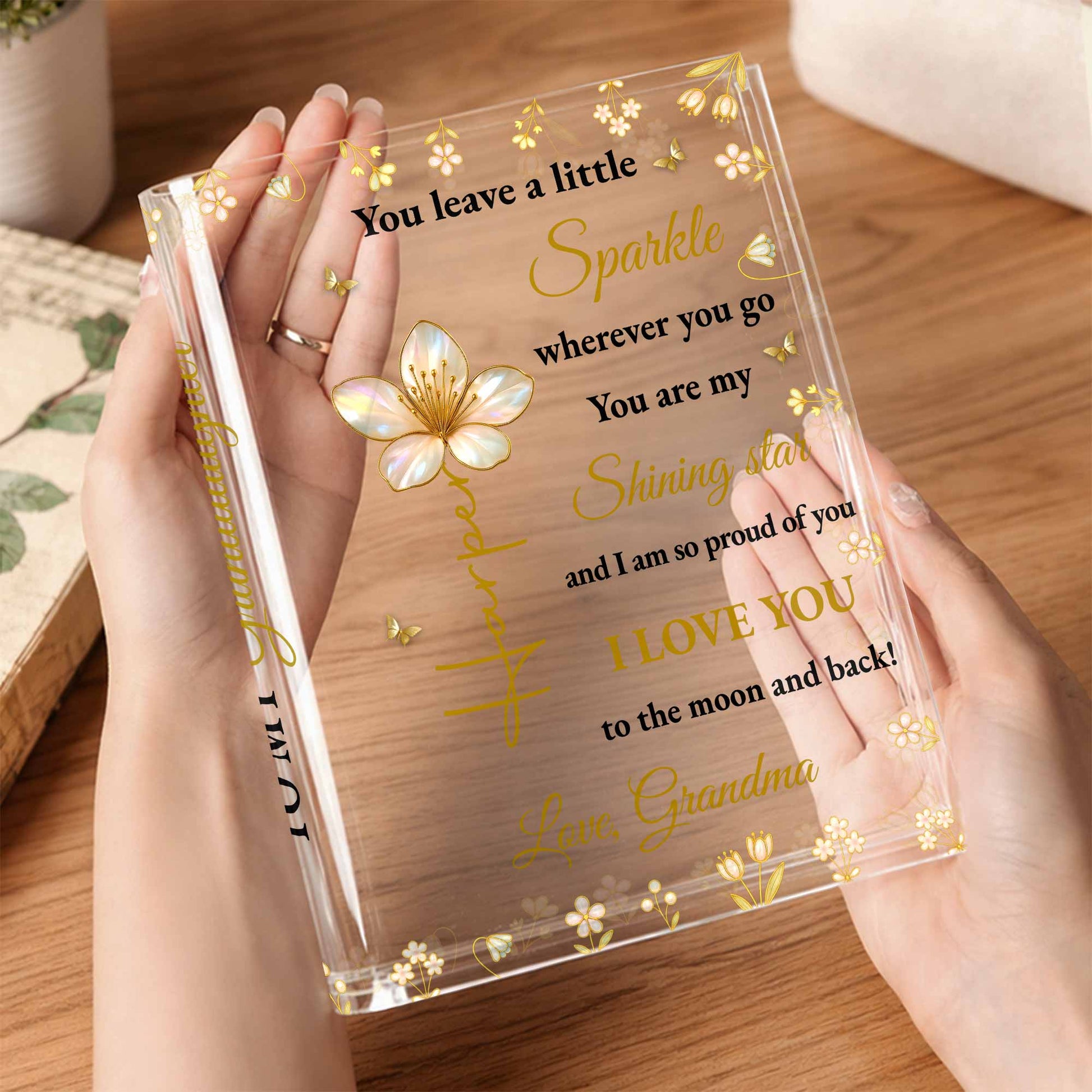 You Leave A Little Sparkle Wherever You Go, Flowers and Stars