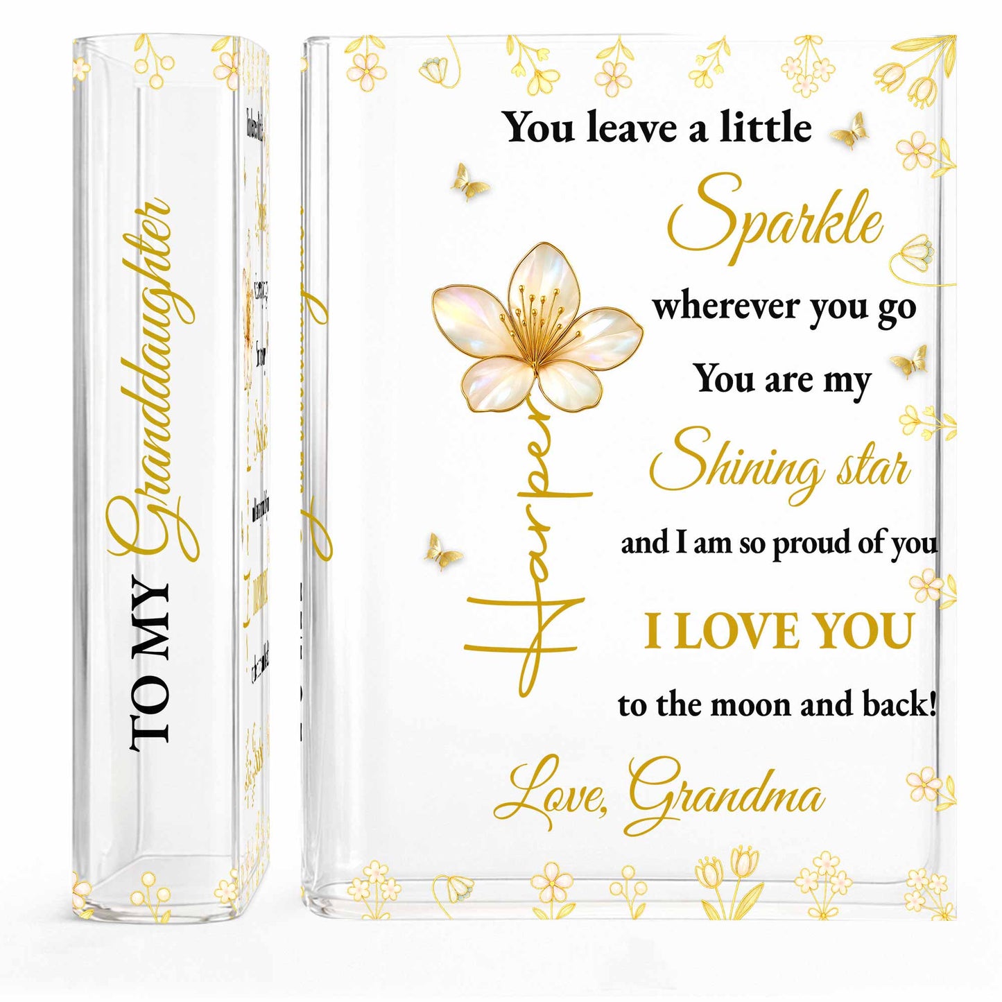 You Leave A Little Sparkle Wherever You Go, Flowers and Stars