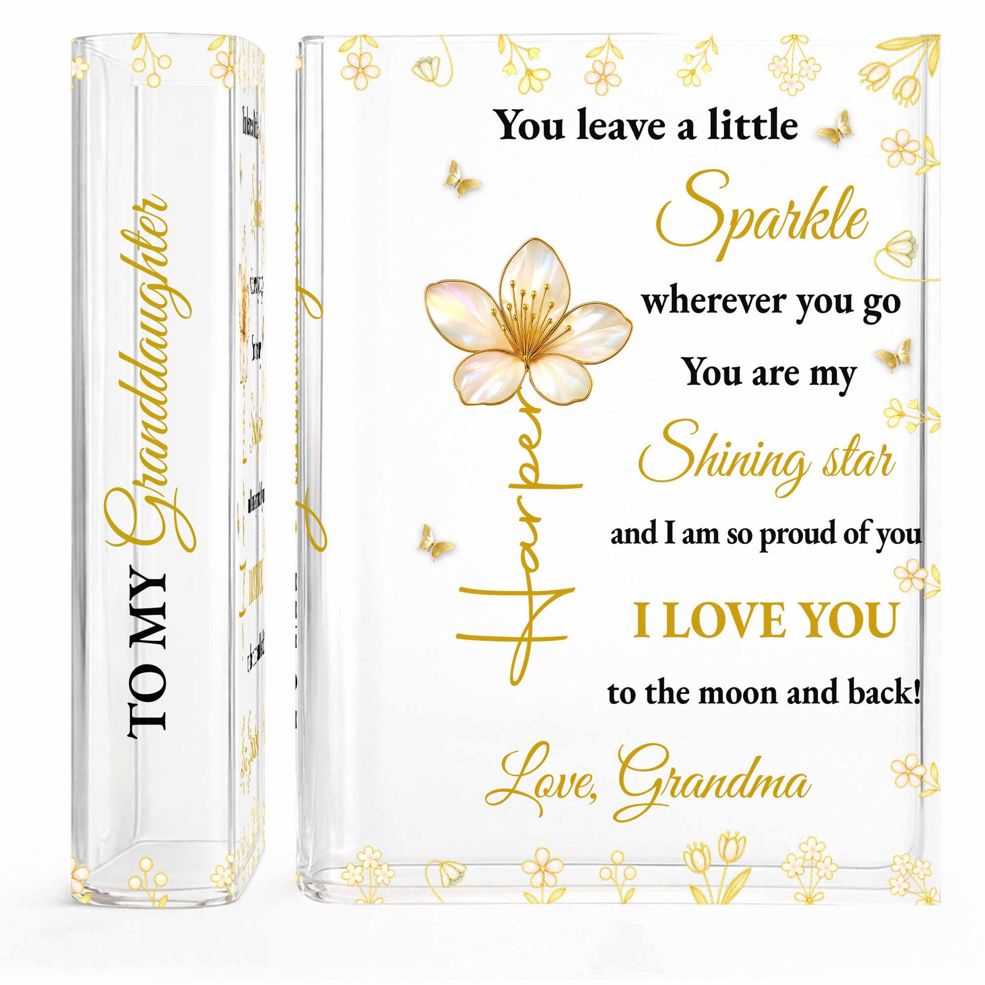 You Leave A Little Sparkle Wherever You Go, Flowers and Stars