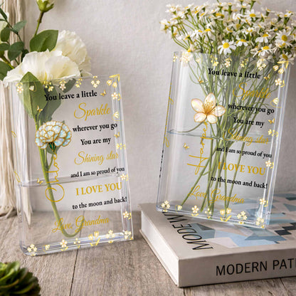 You Leave A Little Sparkle Wherever You Go, Flowers and Stars