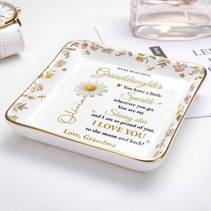 To My Beautiful Granddaughter Shining Star Love Message Flowers