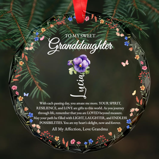 Gifts to This World with Light and Laughter Circle Glass