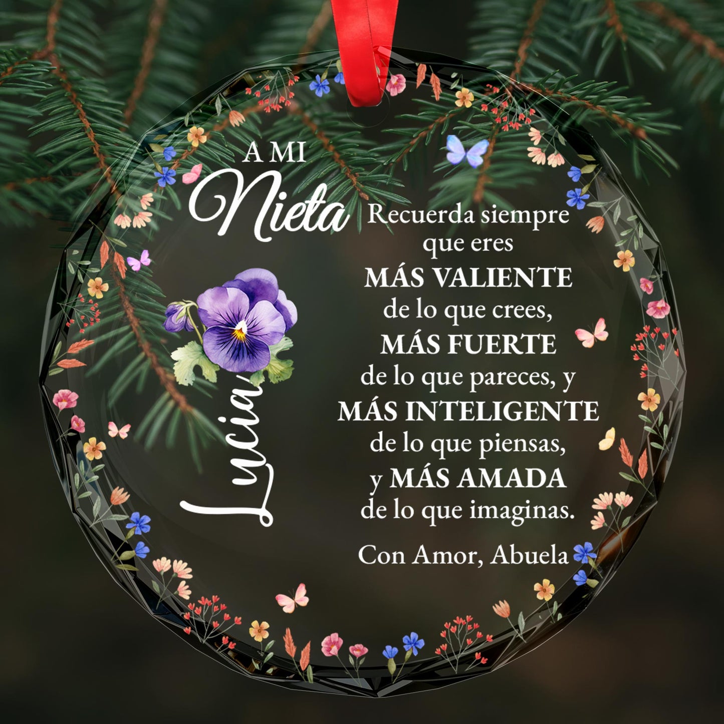 Braver, Stronger, Smarter, More Loved Inspirational Quote With Violet Flowers