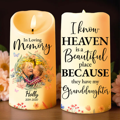 Heaven Is Beautiful Because Of My Granddaughter, Flowers Embrace