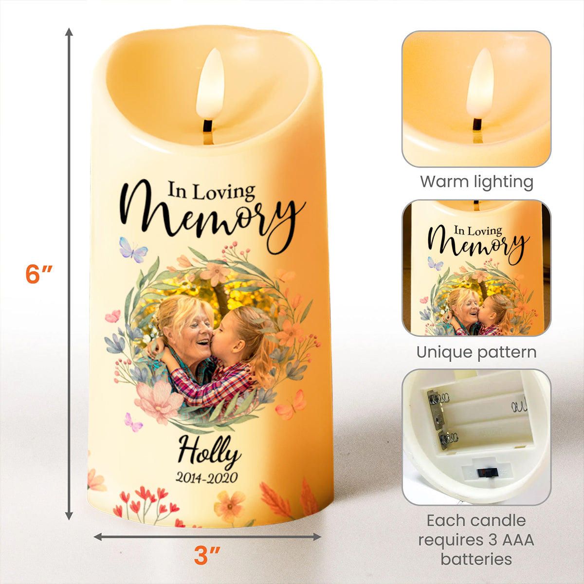 Heaven Is Beautiful Because Of My Granddaughter, Flowers Embrace