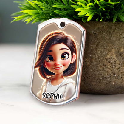 Have Fun And Call Your Grandma, Personalized Message Keychain