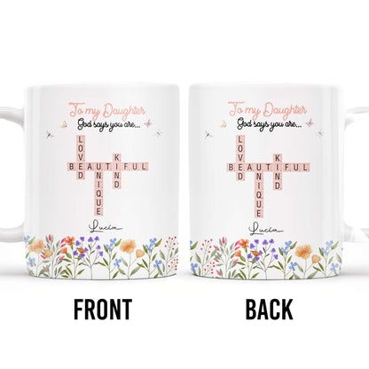 To My Daughter You Are Loved Beautiful Unique Kind