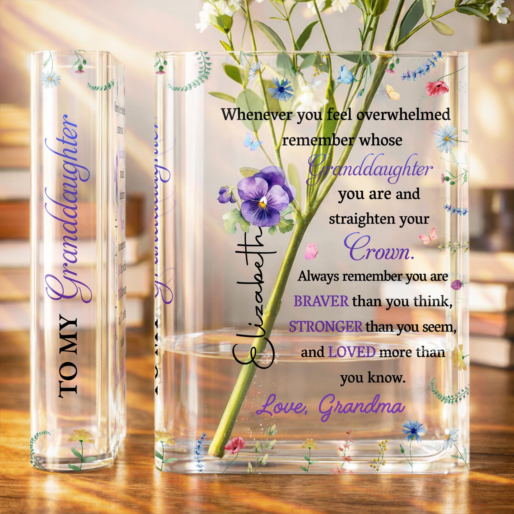 Straighten Your Crown, Granddaughter Motivational Quote