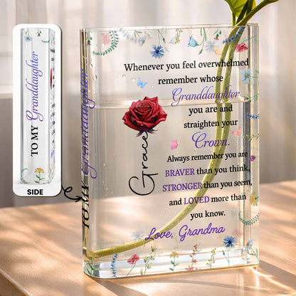 Straighten Your Crown, Granddaughter Motivational Quote